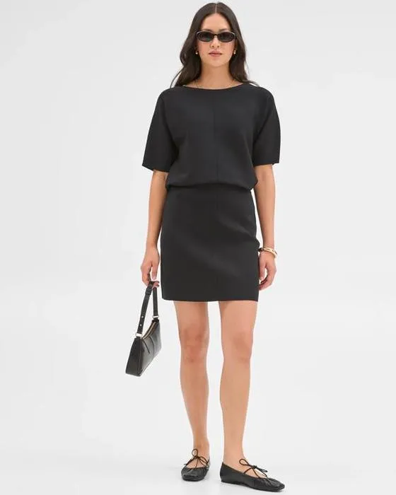 Prévisualiser la jupe en tricot de crepe Mini