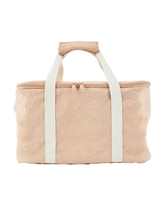 Terry Zig Zag Extra Grand Sac à Lunch Isolé - Rose