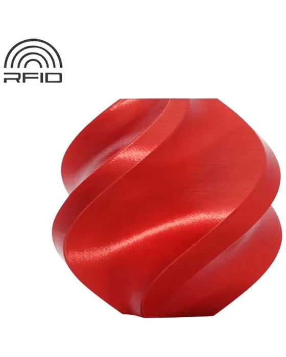 Bambu Lab PLA Soie 3D Filament Rouge