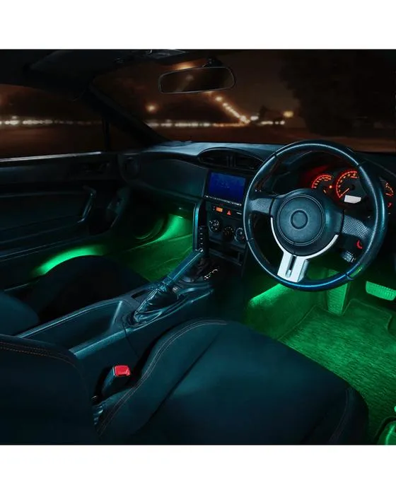 4 Pack LED Strip Car Light