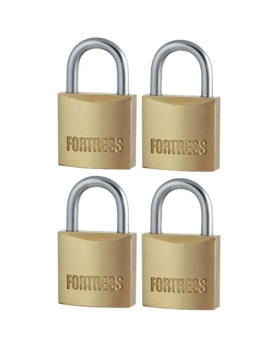 Master Lock Fortress 20mm en laiton Padlock 4 Pack