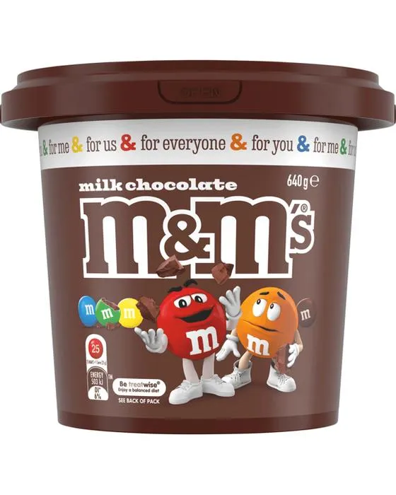 Seau de fête M&M 640g
