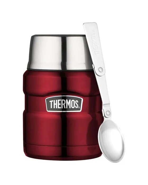 Thermos Inox King Aspirateur Acier inoxydable Isolé Pot Durable Rouge 470ml - Rouge