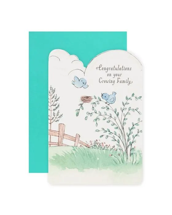 Connexions de la Carte de Félicitations pour bébé Hallmark - Little Birds