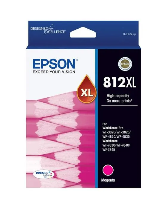 Cartouche d'encre ultra-magenta Epson 812XL DURABrite