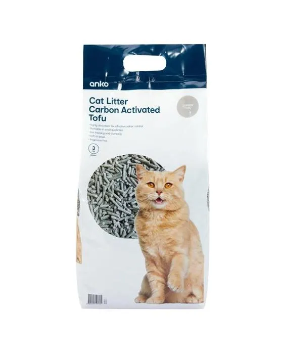 Tofu Cat Litter Carbon activé 3kg