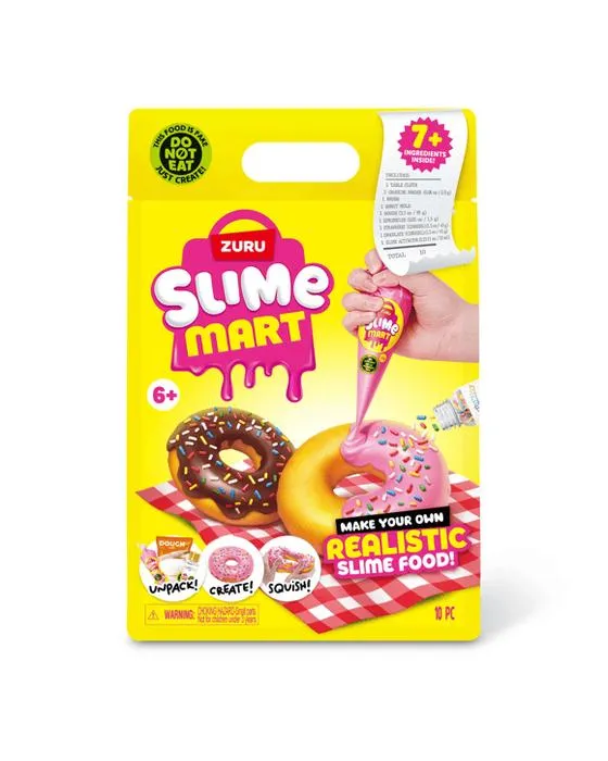10 pièces Zuru Slime Mart Faites votre propre jeu de nourriture slime réaliste - Donut