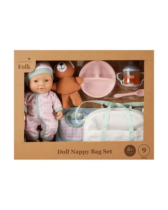 Set de sacs de poche 9 pièces kindred Folk Doll