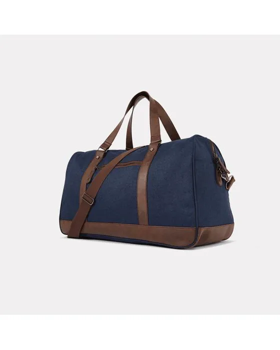 Fitzroy Duffle Navy Tan