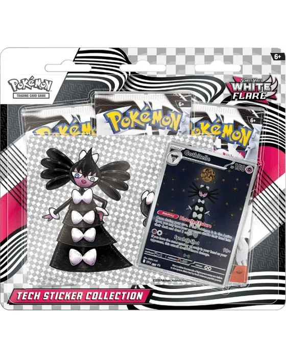 Jeu de cartes de trading Pokemon: Collection de Sticker technique Flare blanc Scarlet & Violet