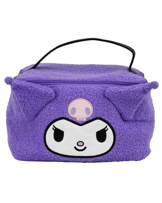 Hello Kitty et amis Kuromi Fluffy Cosmétiques Cas de train - violet