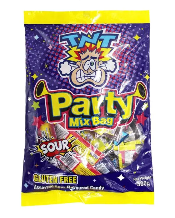 TNT Sour Party Mix Sac 500g