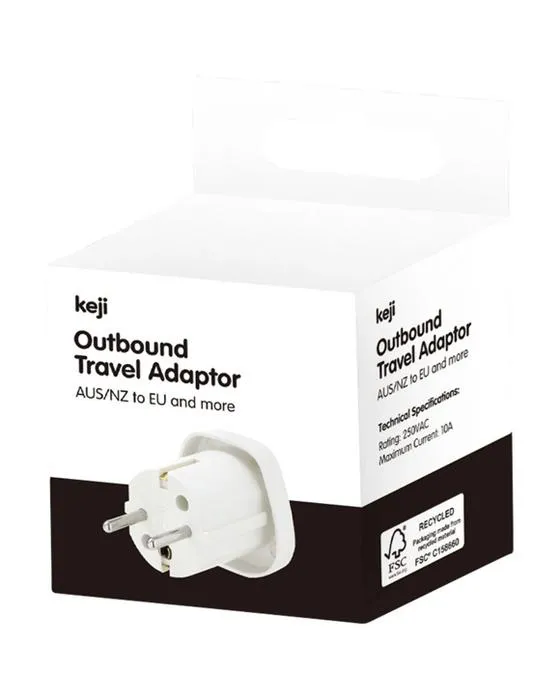 Adaptateur de voyage Keji à destination de l'UE
