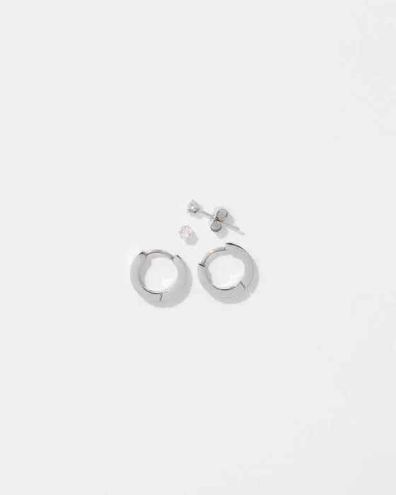 Cible boucles d'oreilles étanches 2 paquets Huggie