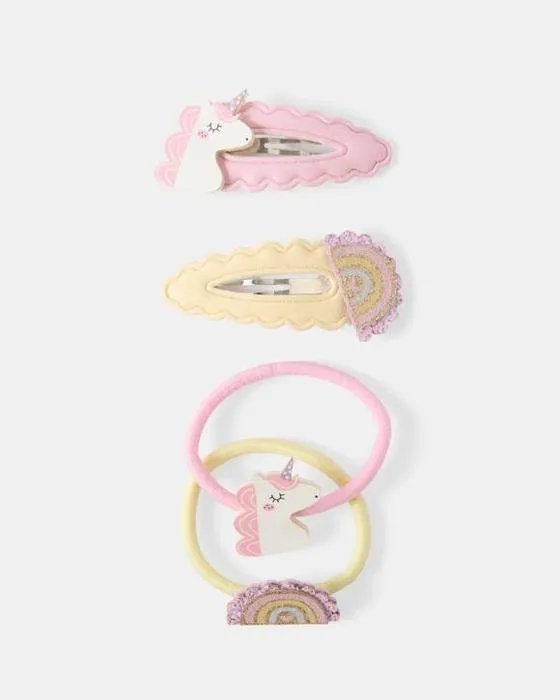Ensemble de cheveux Licorne 4 pièces