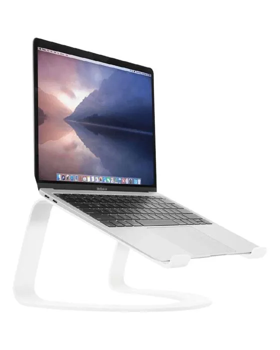 Douze South Curve Stand pour MacBook / Ordinateurs portables blanc