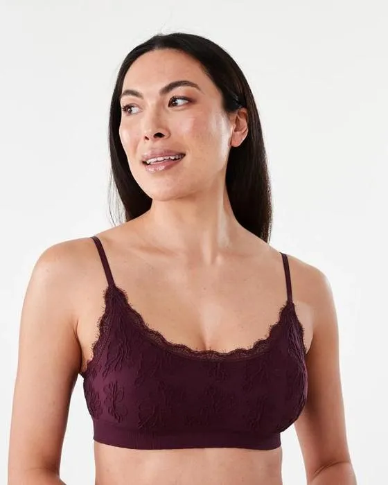 Crop floral sans fil sans fil