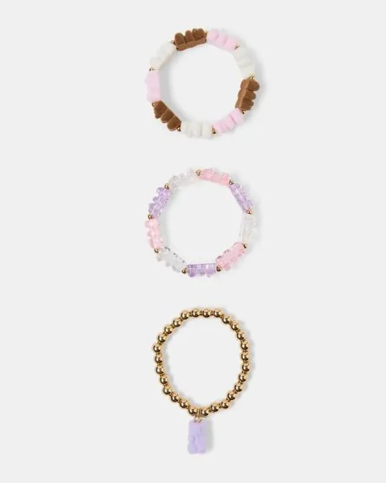 3 Bracelets en paquet d'ours