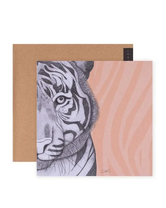 Hallmark x Points par Donna Gallery Carte de voeux vierge - Timothy Le Tigre