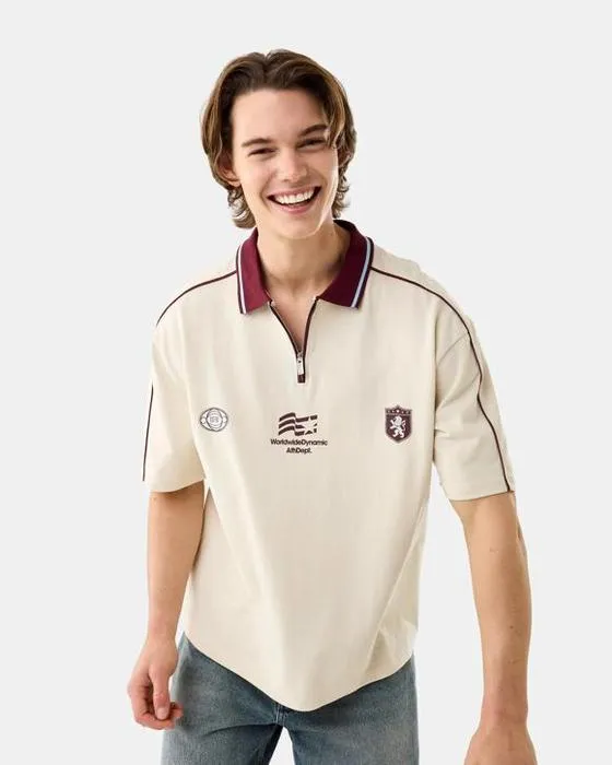 Chemise boxy 1/4 pliée pour Polo graphique