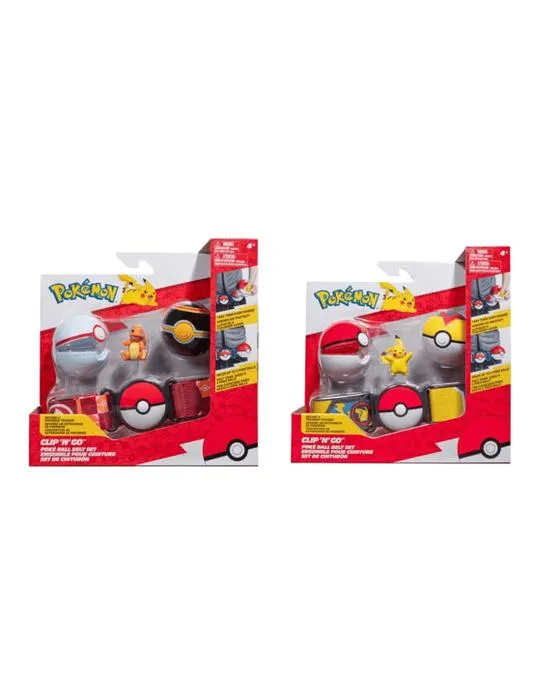 Clip de pokemon 'N' Ensemble de ceinture de poke - Assortiment