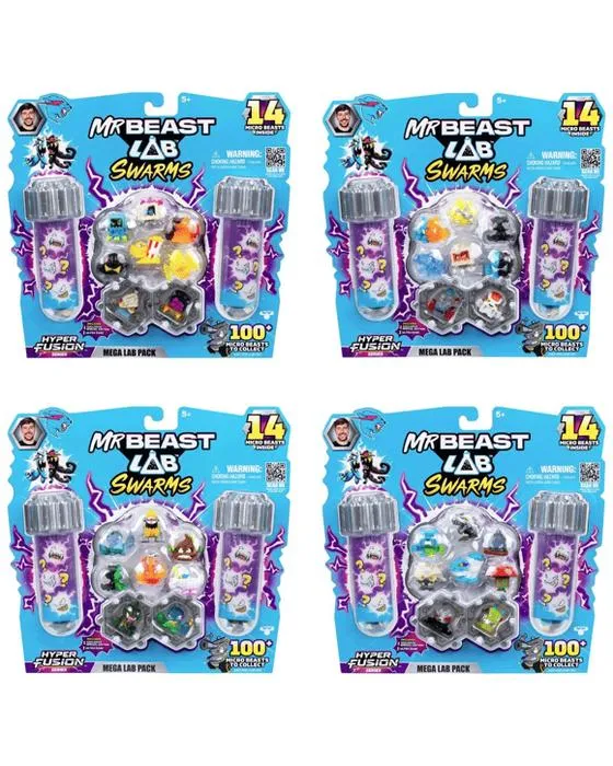 14 Pack MrBeast Lab Swarms S3 Mega Lab Playset - Assortiment