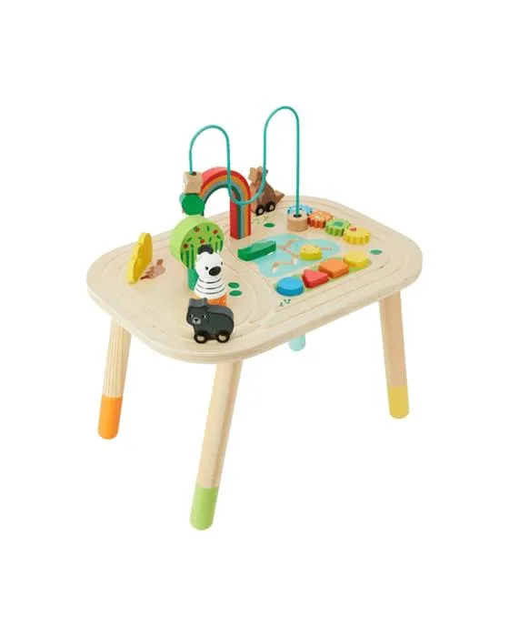 Jeu en bois: Table d'activités en bois