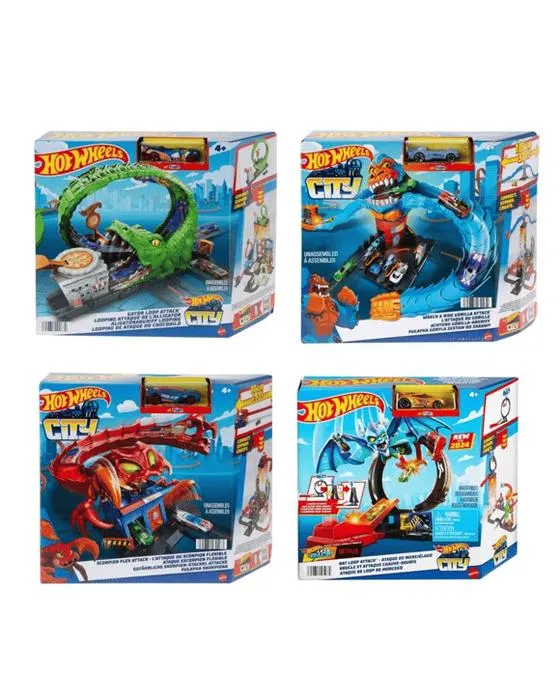 Ensemble de pistes Nemesis City Hot Wheels - Assortiment