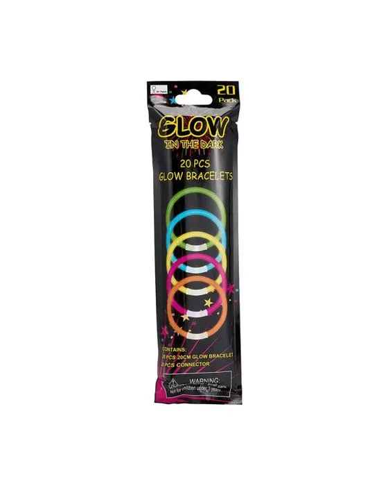 20 Bracelets Glow Pack