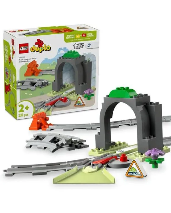 Tunnel ferroviaire LEGO DUPLO et ensemble d'agrandissement de voies - 10425