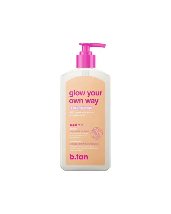 b.tan Faire le tour de votre propre chemin 1 heure Express Auto-tan Lotion - Acide hyaluronique et pro-vitamine B5