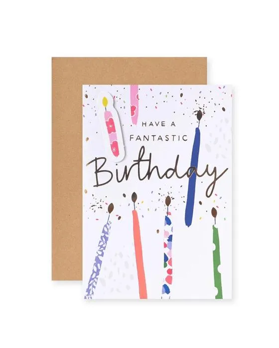 Connexions de la carte d'anniversaire Hallmark - Bougies