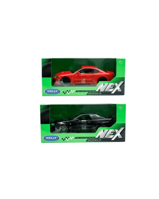 Welly 1:24 JDM Die Cast voiture en métal - Assortiment