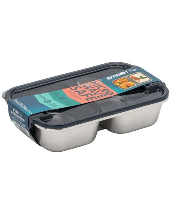 Boîte à snack humide et sèche Smash Charbon
