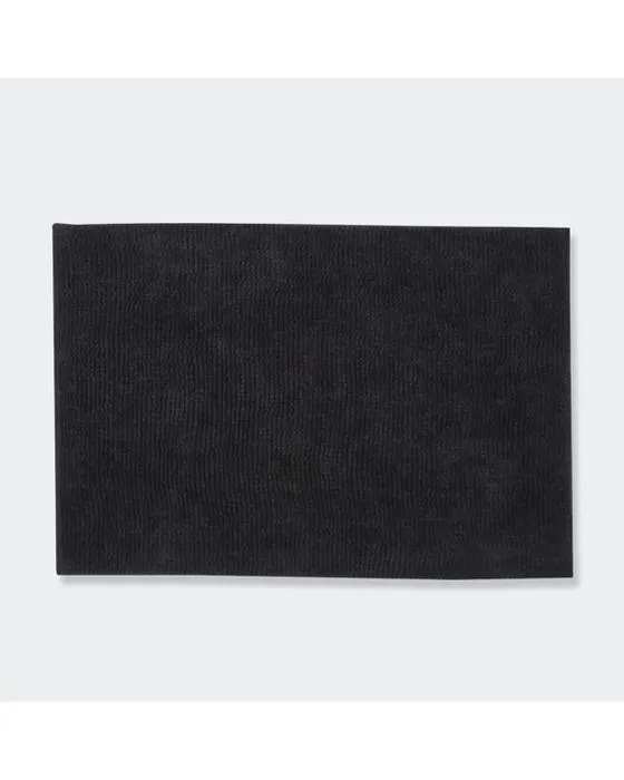 Tapis de bain doux à bascule - Noir