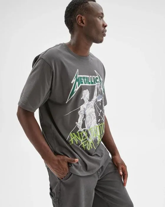 T-shirt graphique en coton australien Metallica