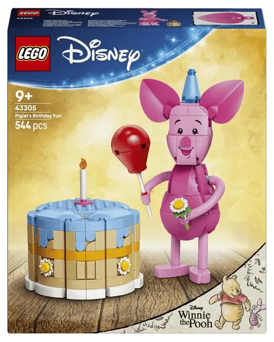 LEGO Disney Piglet , ensemble de bâtiments pour anniversaire amusant 43305