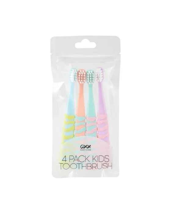 OXX Soins du corps 4 Pack brosse à dents pour enfants