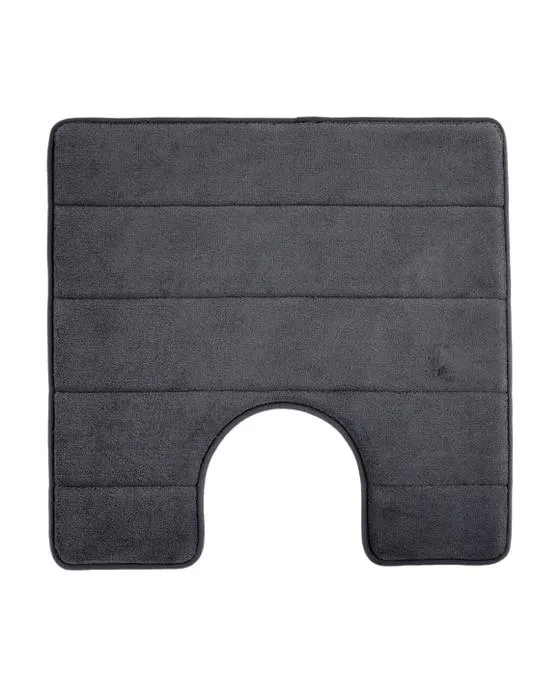 Tapis de bain Contour en mousse de mémoire - Charbon