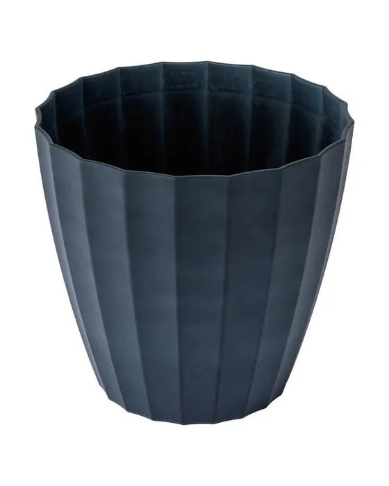 Pot en plastique concave de 50cm - Noir