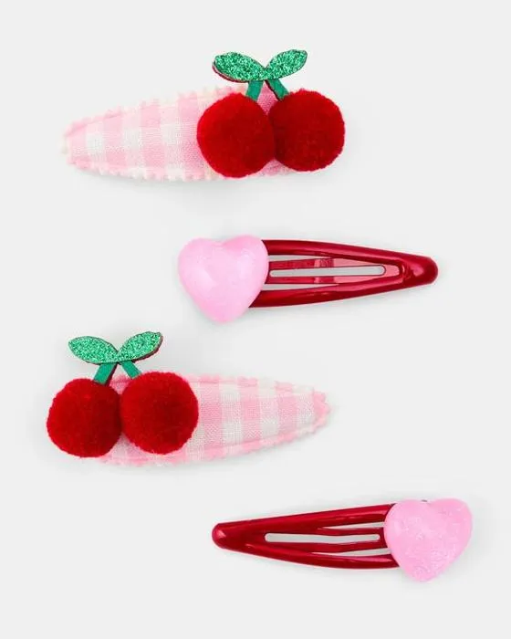 Cerisier et clips à cheveux en forme de cerisier
