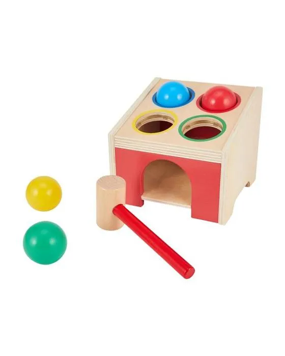 Cube de 6 pièces en bois de marteau