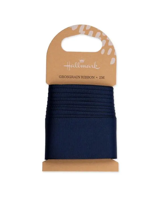 2m Hallmark Grosgrain large ruban - Bleu marine