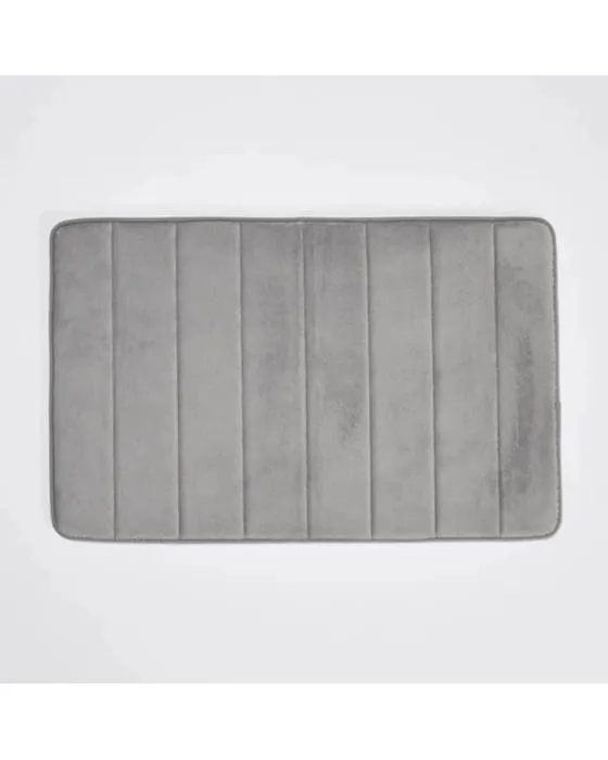 Tapis de bain de mémoire de la cible - Argent