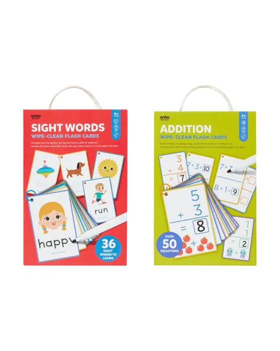 Cartes Flash Wipe-Clean - Assortiment