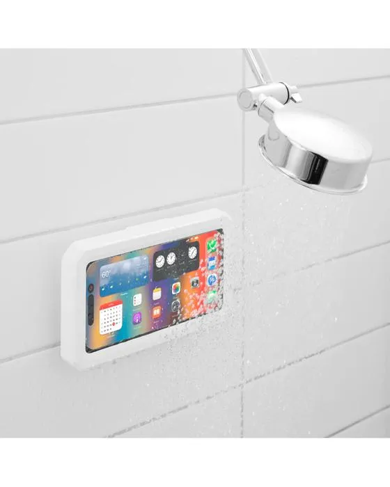 Support de téléphone de douche - blanc