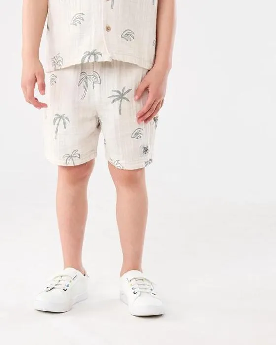 Short double en tissu