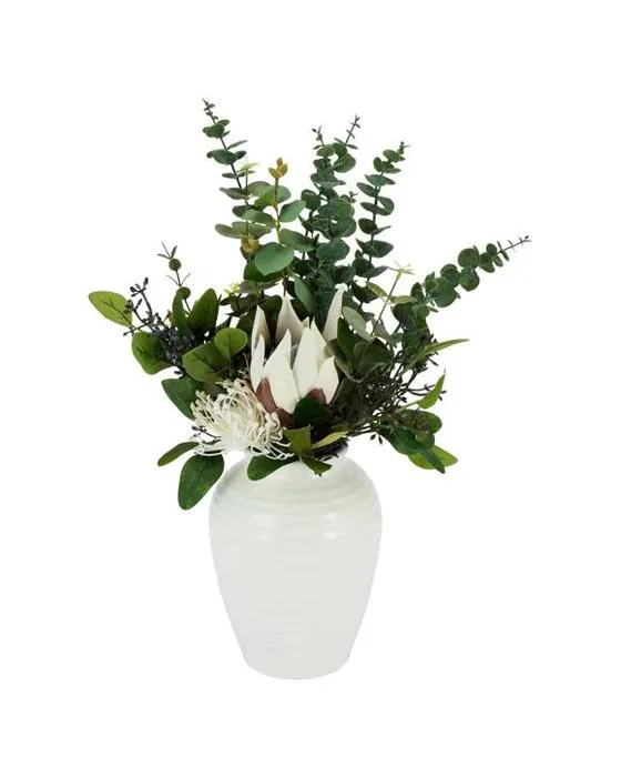 Protea artificiel en vase
