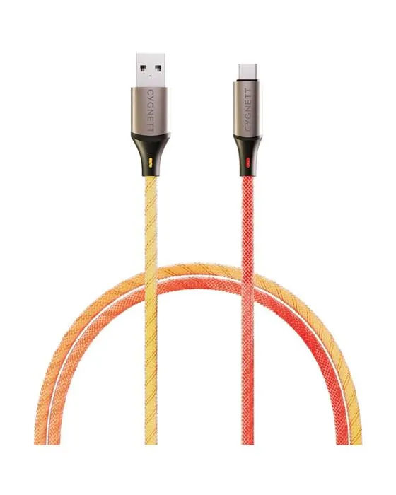 Câble d'éclairage USB-A illuminé Cygnett à USB-C 1,2m