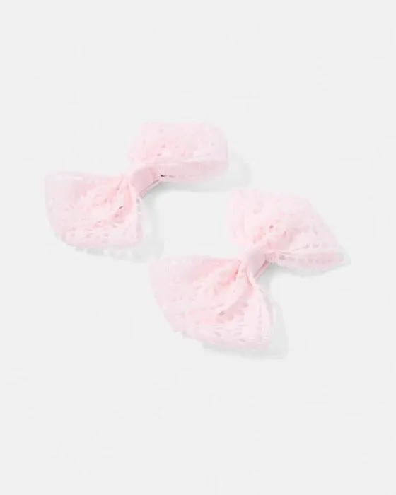 2 Pack Pince Laser Coupe Bow clips cheveux